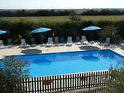 Swimming pool at Self catering gites or cottages near the Atlantic beaches at La Boulinerie